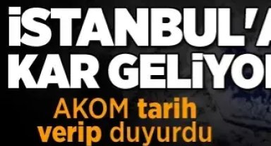 AKOM tarih verip açıkladı! İstanbul’a kar ne zaman yağacak?
