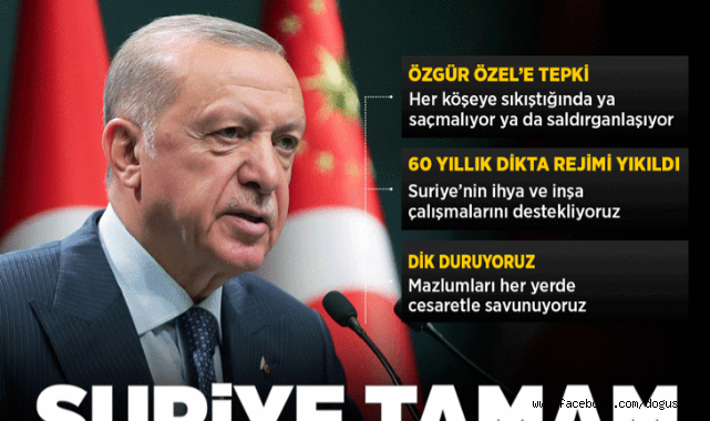 Suriye tamam, sıra Filistin'de! Cumhurbaşkanı Erdoğan: Mazlumların sabrı zaferle taçlanacak