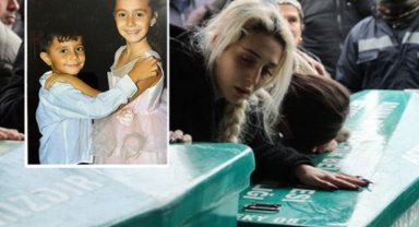 Bir annenin en zor anı! İki çocuğu yan yana defnedildi!