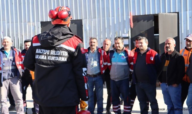 Maltepe Belediyesi’nden personeline yangın farkındalık eğitimi