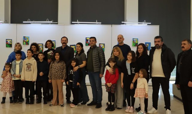 Maltepeli küçük ressamların sergisi açıldı