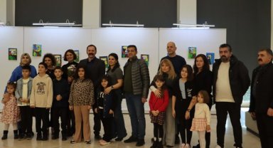 Maltepeli küçük ressamların sergisi açıldı