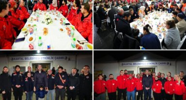 KARTAL BELEDİYESİ, AFET VE ARAMA KURTARMA EKİPLERİNİ İFTAR SOFRASINDA BULUŞTURDU