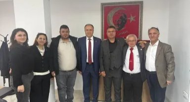 NİYAZİ GÜNERİ PARTİLİLERLE BAYRAMLAŞTI