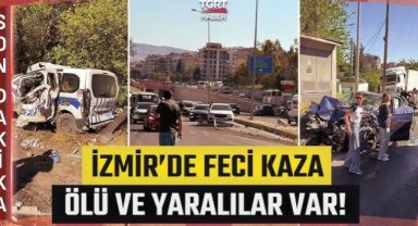 İzmir Bornova'da Zincirleme Kaza