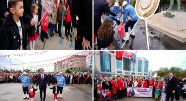 KARTAL’DA 23 NİSAN COŞKUSU ATATÜRK ANITI’NA SUNULAN ÇELENK TÖRENİYLE BAŞLADI