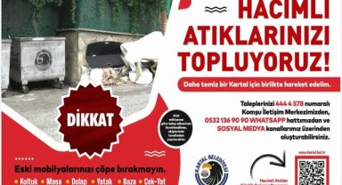 KARTAL’DA HACİMLİ ATIKLAR İÇİN YENİ DÖNEM