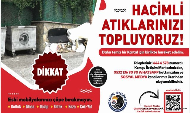 KARTAL’DA HACİMLİ ATIKLAR İÇİN YENİ DÖNEM