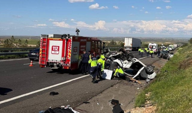 Şanlıurfa'da zincirleme kaza: 3 ölü, 5 yaralı