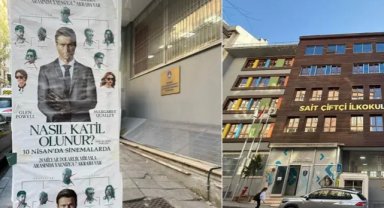 Şişli’de okul önünde skandal afiş: Travma yaşayan çocuklara yeni bir darbe