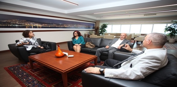 50. Yıl General Refet Bele Ortaokulu öğretmenlerinden Başkan Öz e Ziyaret