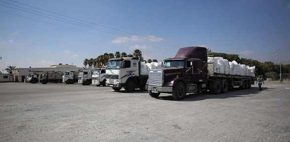 50 tırlık yardım daha Gazzeye ulaştı