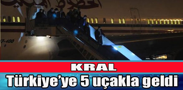 5 uçakla geldi