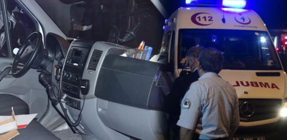 112 Acil can derdinde hırsızlar mal