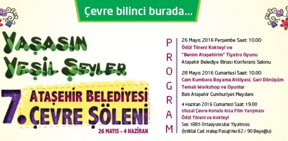  Ataşehir Çevre Şöleni Başlıyor