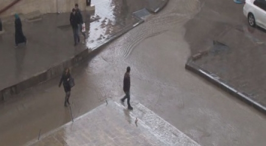 10 Dakikalık Yağmur Erzurum Sular Altında 