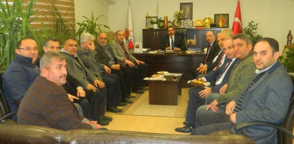 Muhtarlardan Akman'a geçmiş olsun ziyareti