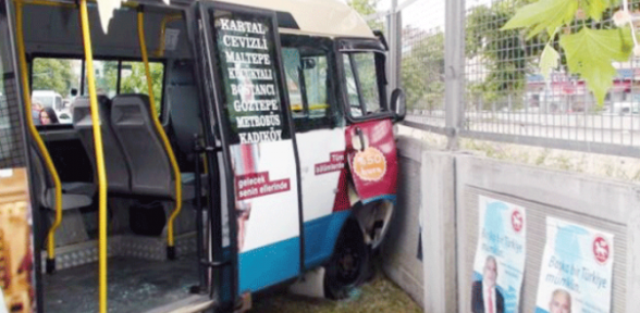 Kartalda minibüsçü dehşeti