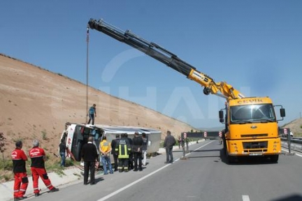 Sivas’ta otobüs kazası: 34 yaralı