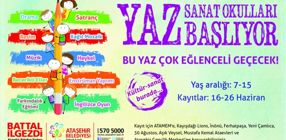 Yaz Sanat Okulları Başlıyor