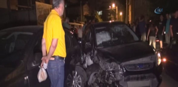 Polisten kaçan alkollü sürücü 4 otomobili biçti