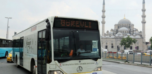 İETT otobüsleri sahura kadar çalışacak