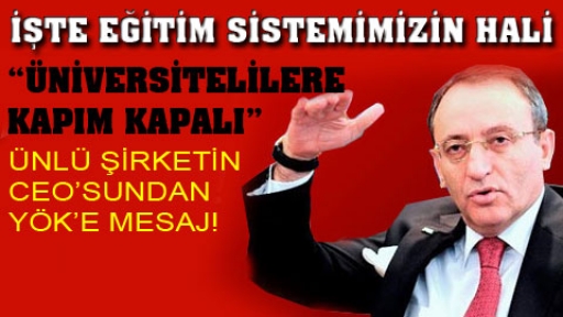 'Gelen CV'leri çöpe atıyorum'