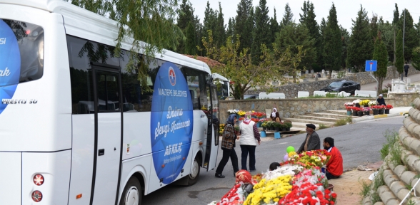 Maltepe Belediyesi’nden mezarlıklara ücretsiz ring seferi