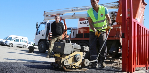 Maltepe’nin yolları asfaltlanıyor
