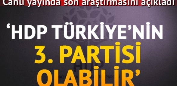 Özer Sencar: HDP Türkiye'nin 3. partisi olabilir