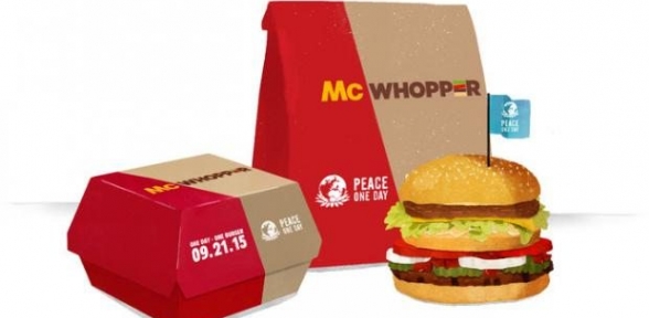 Burger King ve McDonald's Bir Günlüğüne Güçlerini Birleştiriyor