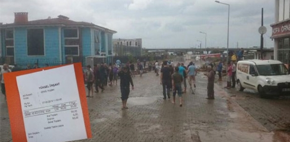 AKP'li başkan yardımcısı felaketi fırsata çevirdi: Lastik çizme 50 lira!