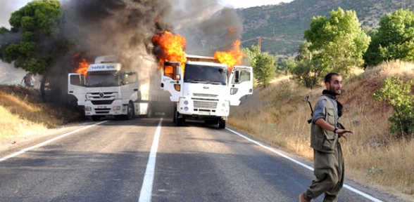 PKK'lıların Yol Kesip Araç Yaktığı Tunceli'de Büyük Operasyon