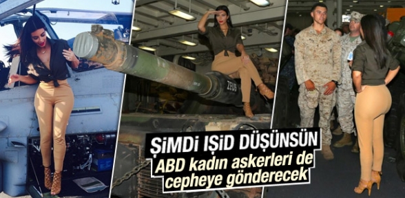 ABDde kadın askerlere savaş yolu göründü