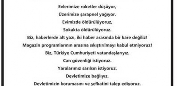 Acele edin ölüyoruz