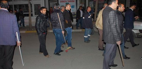 Adıyamanda gündüz başlayan haraç kavgası gece de sürdü