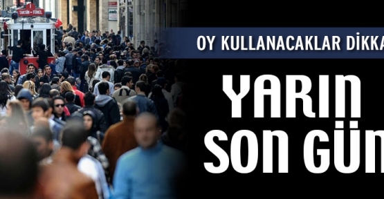 Adres değişikliği için son gün