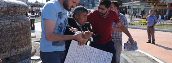 AK Parti üyesi engelli protestocu gözaltına alındı