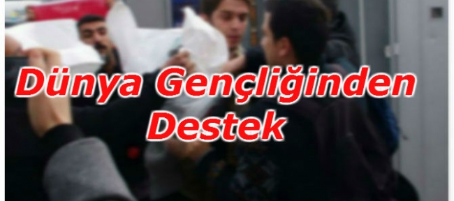 Amerikan Askerine Çuvala Dünya Gençliğinden Destek