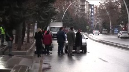 Ankara da Trafik Kazası 1 Yaralı