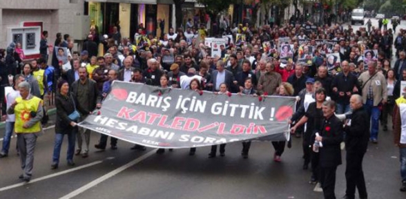 Ankara daki katliam Bursa da protesto edildi