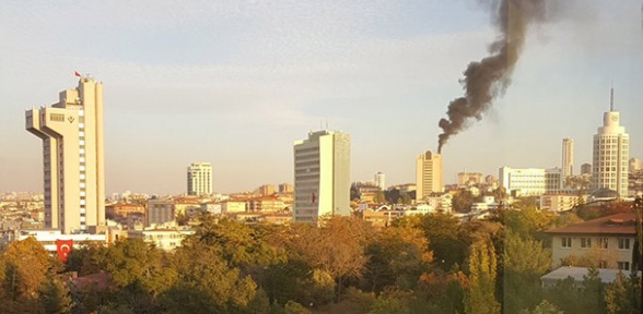 Ankara Hilton otelinde yangın