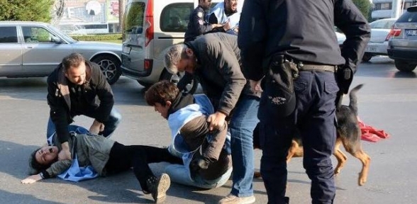 Ankara katliamı protestosuna polis müdahalesi