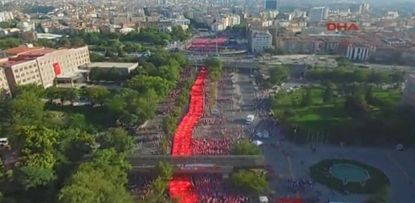 Ankara Teröre Hayır Kardeşliğe Evet için yürüdü