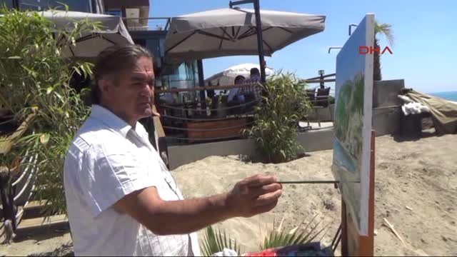 Antalya-Alanya yı Tuvaline Yansıtıp Avrupa ya Taşıyacak