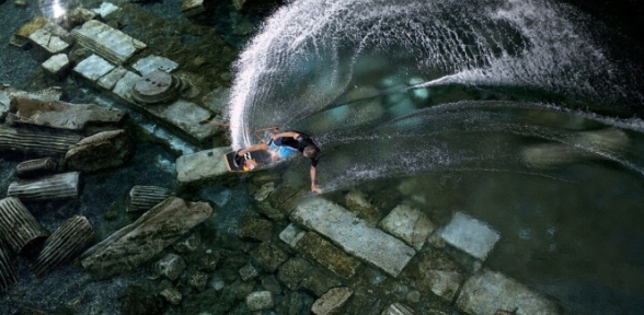 Antik kentte görsel şov