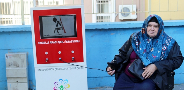 Ataşehirde akülü araçlar için şarj istasyonları kuruldu