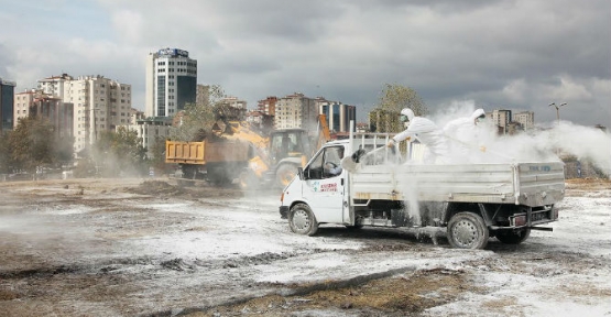 Ataşehirde Kurban Kesim Yerleri Temizleniyor