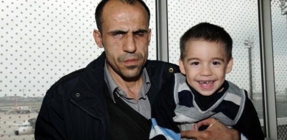 Baba yüreği engel tanımıyor