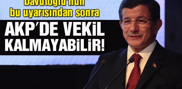 Başbakan Davutoğlundan vekillere uyarı